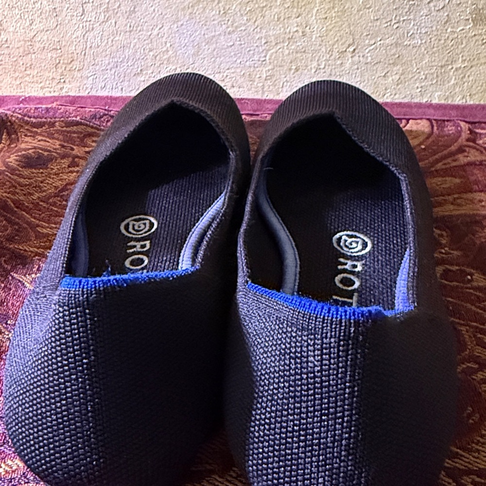 Rothy's Black and Blue Women's Flats - Picture 5 of 6